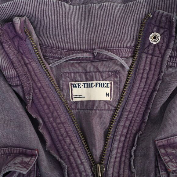 Free People We The Free Vest Jacket Top Utility Cotton Vintage M New 284629 - Picture 5 of 5